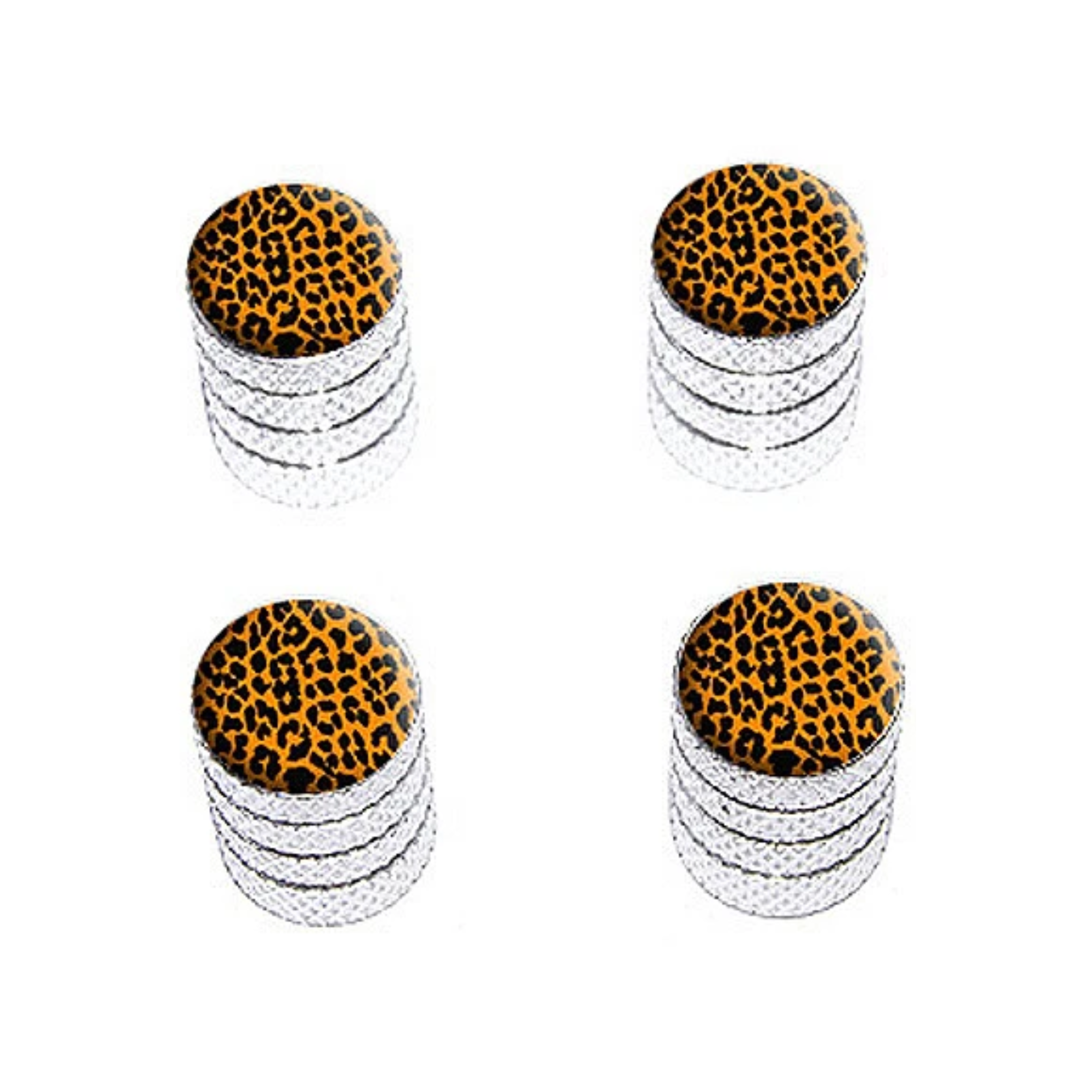 leopard print tire rim wheel valve stem caps aluminum