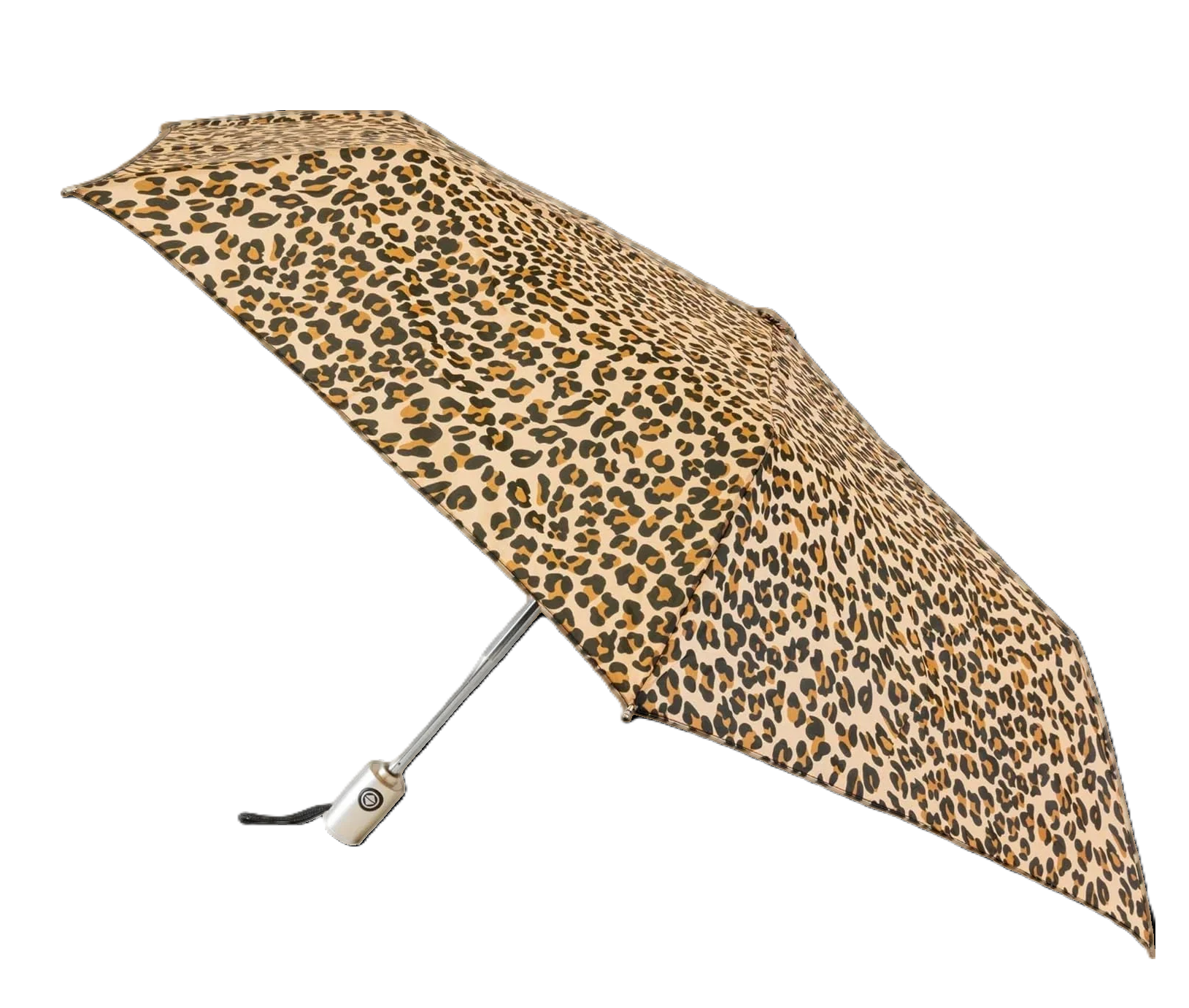 Leopard Print Automatic Folding Umbrella