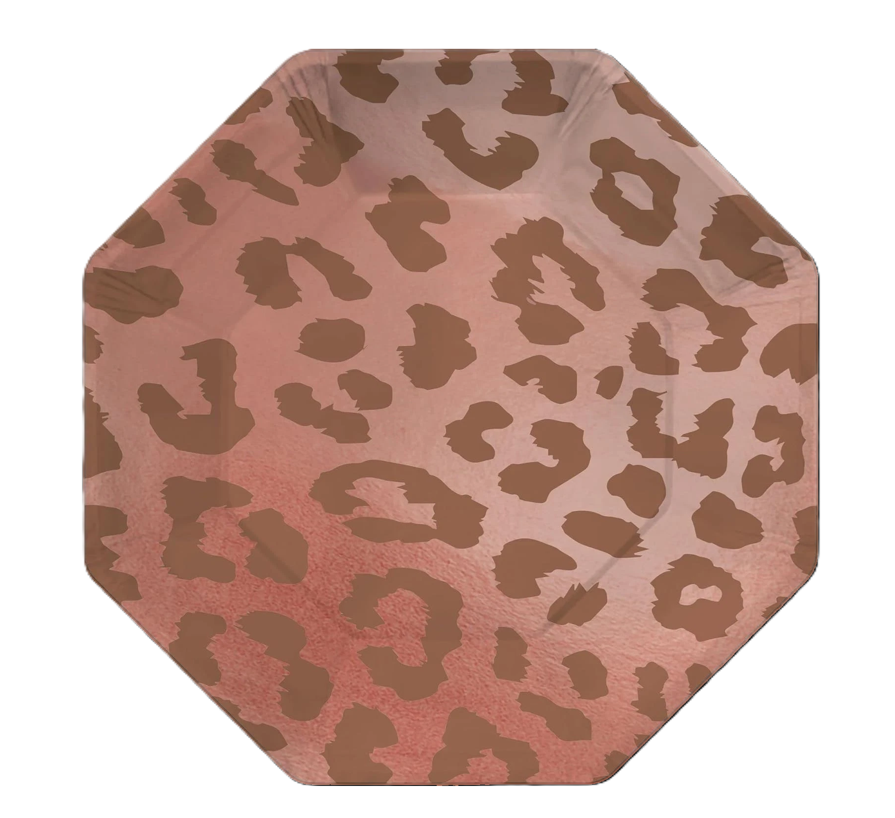 Rose & Gold Leopard Pink Dessert Plates for 20