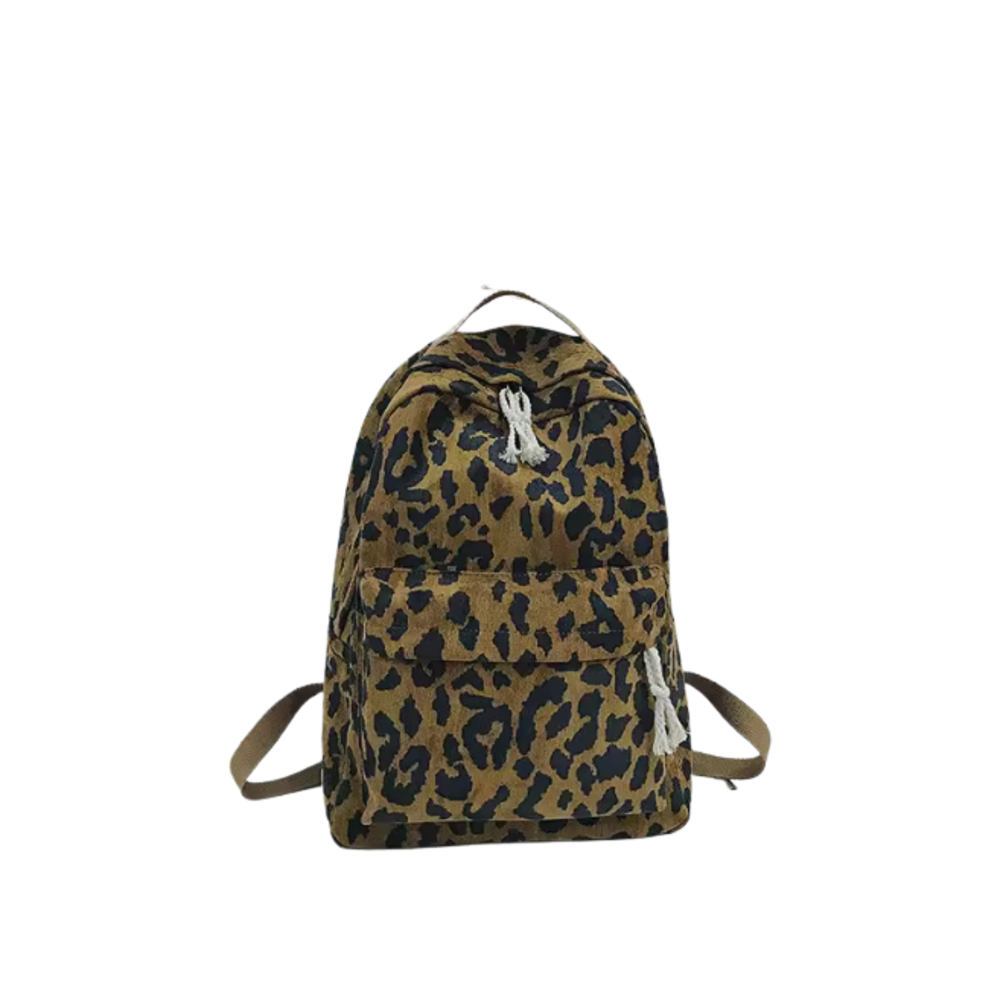 Leopard Print Corduroy Backpack - Image 2