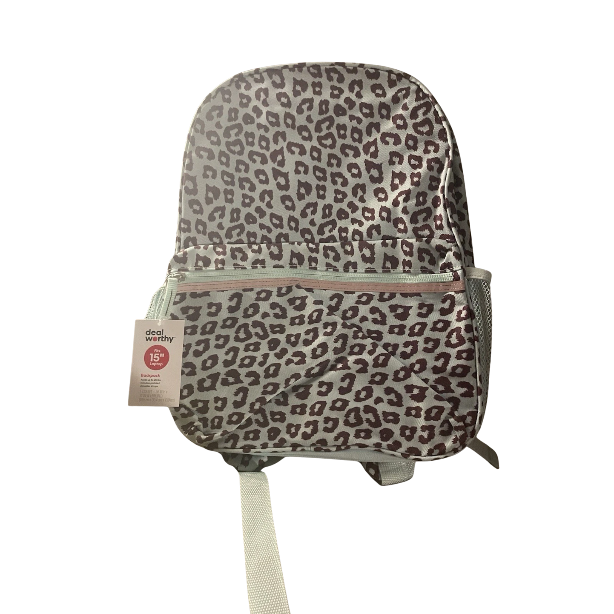 Leopard Print 15-Inch Laptop Backpack