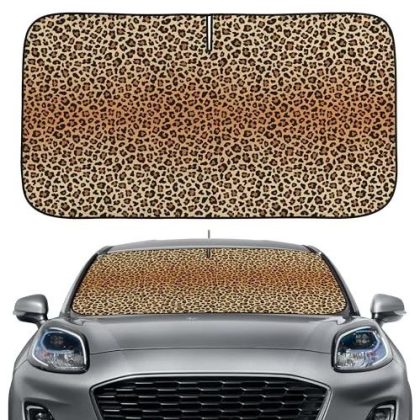 Leopard Windshield Car Sun Shade