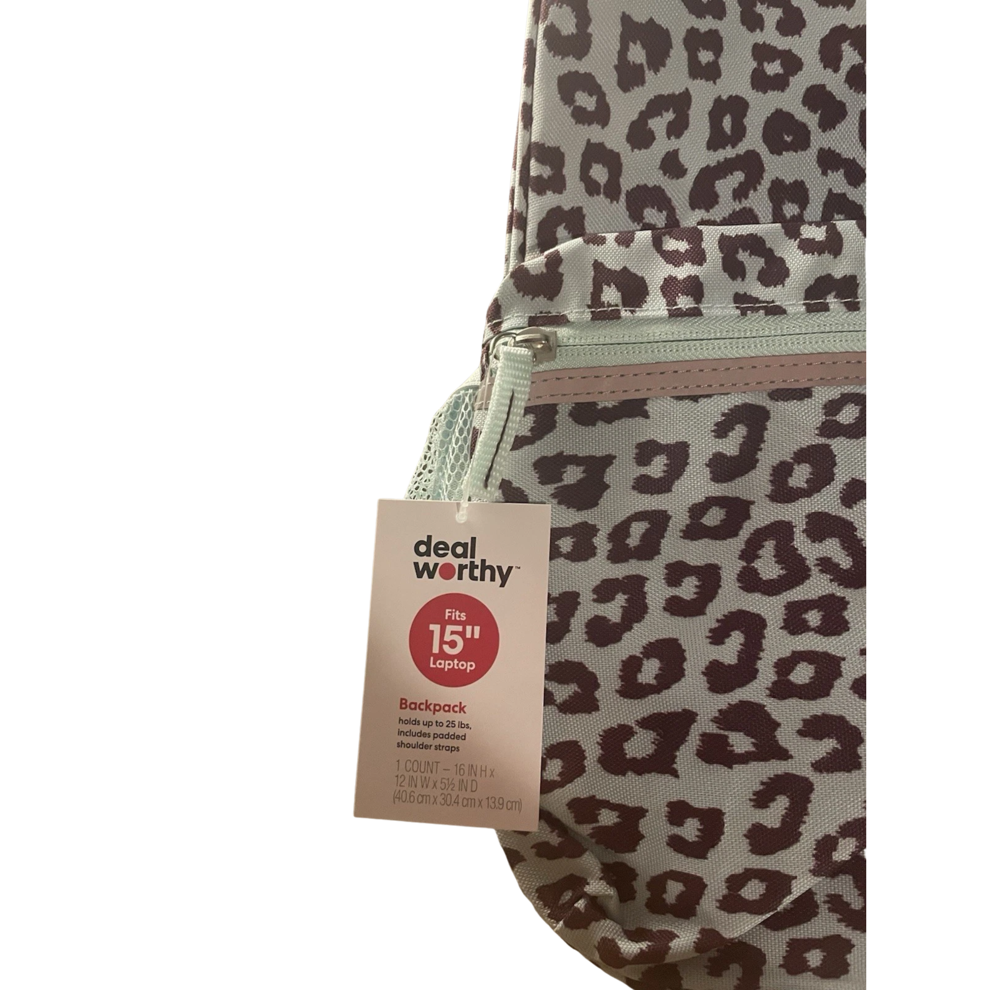 Leopard Print 15-Inch Laptop Backpack - Image 2