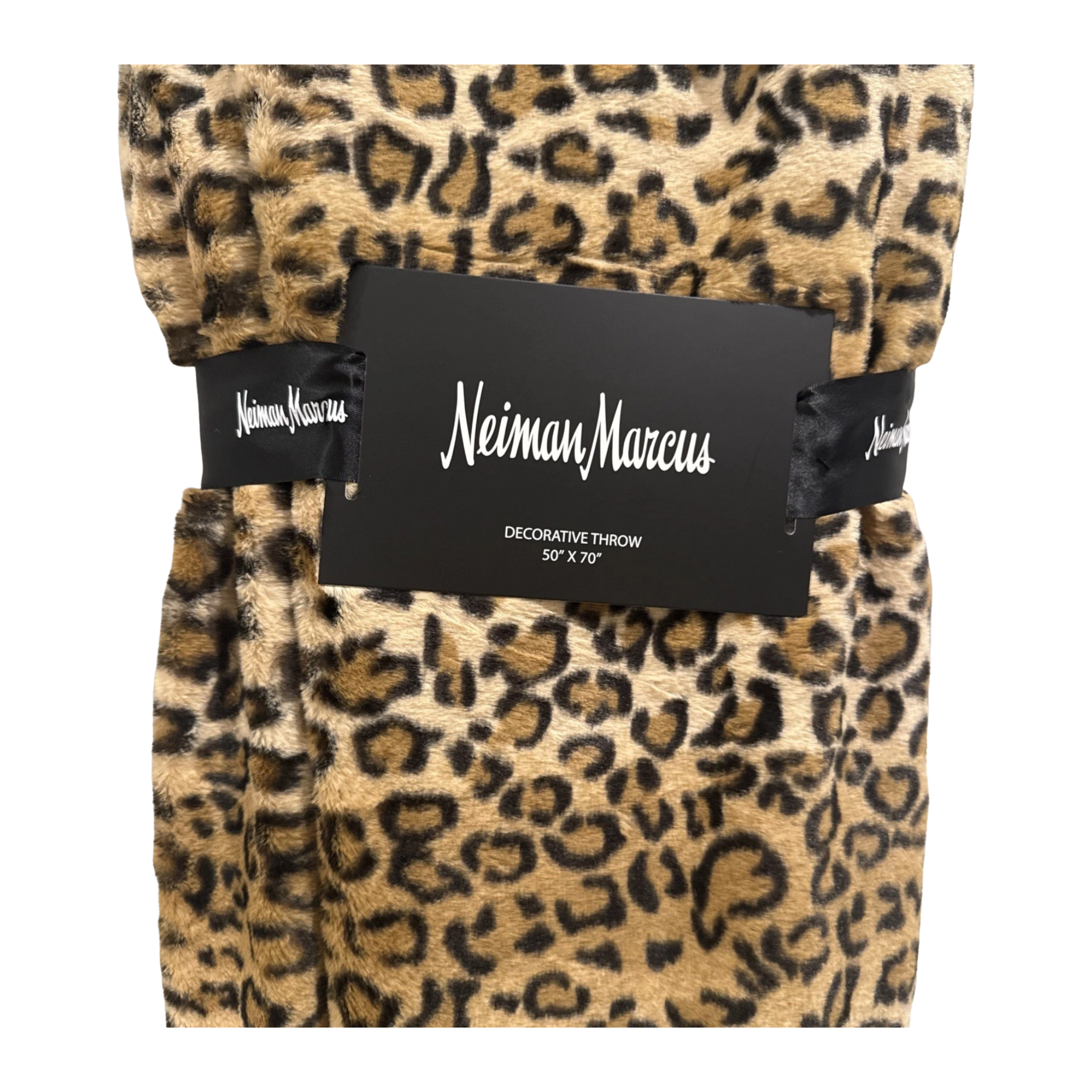 Leopard Print Plush Throw Blanket 50" x 70" - Image 2